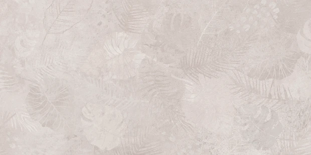 Керамогранит Meissen Keramik State листья серый ректификат 44,8x89,8 A16885