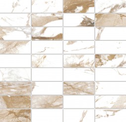 Мозаика на сетке Meissen Keramik Wild chic белый 30x30 A16678