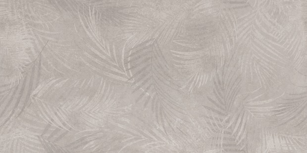 Керамогранит Meissen Keramik Floresta листья светло-серый ректификат 60x120 A17549