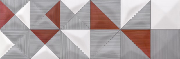 Настенная вставка Delicate Lines многоцветный 25x75