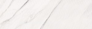 Плитка Meissen Keramik Carrara Chic белый рельеф ректификат 29x89 CCH-WTA052