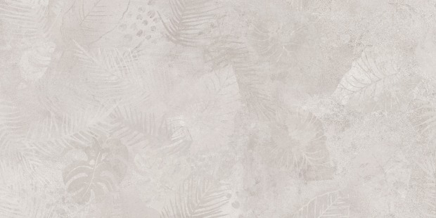 Керамогранит Meissen Keramik State листья серый ректификат 44,8x89,8 A16885