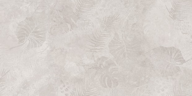 Керамогранит Meissen Keramik State листья серый ректификат 44,8x89,8 A16885