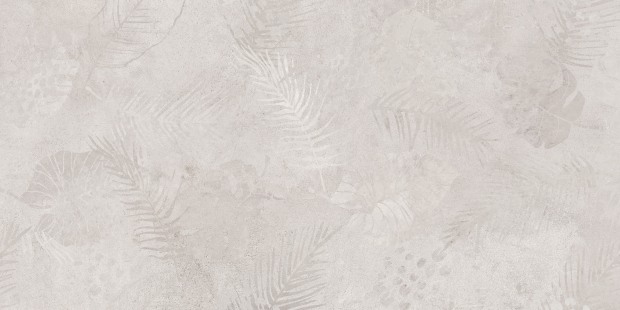 Керамогранит Meissen Keramik State листья серый ректификат 44,8x89,8 A16885