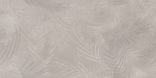 Керамогранит Meissen Keramik Floresta листья светло-серый ректификат 60x120 A17549