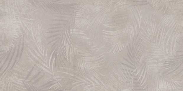 Керамогранит Meissen Keramik Floresta листья светло-серый ректификат 60x120 A17549