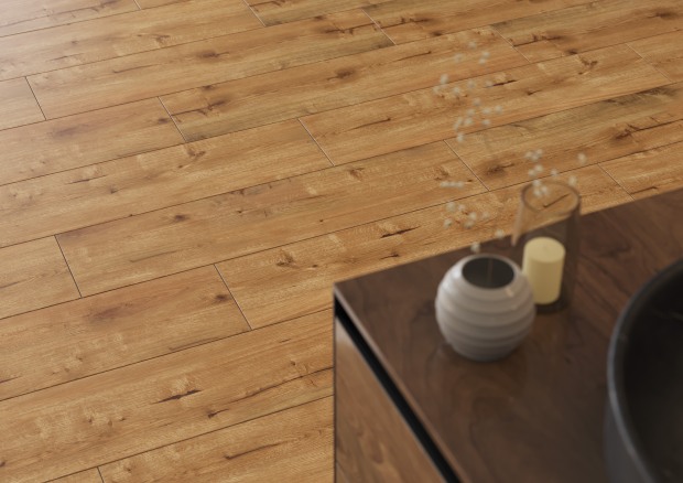 Керамогранит Meissen Keramik Classic Oak коричневый рельеф ректификат 21,8x89,8 0,8 A16845